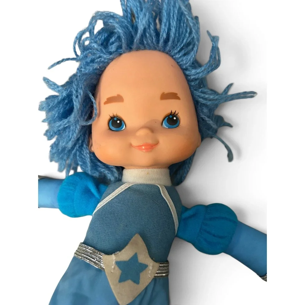 Vintage 1983 Hallmark Rainbow Brite Buddy Blue Doll Mattel with Shorts Read